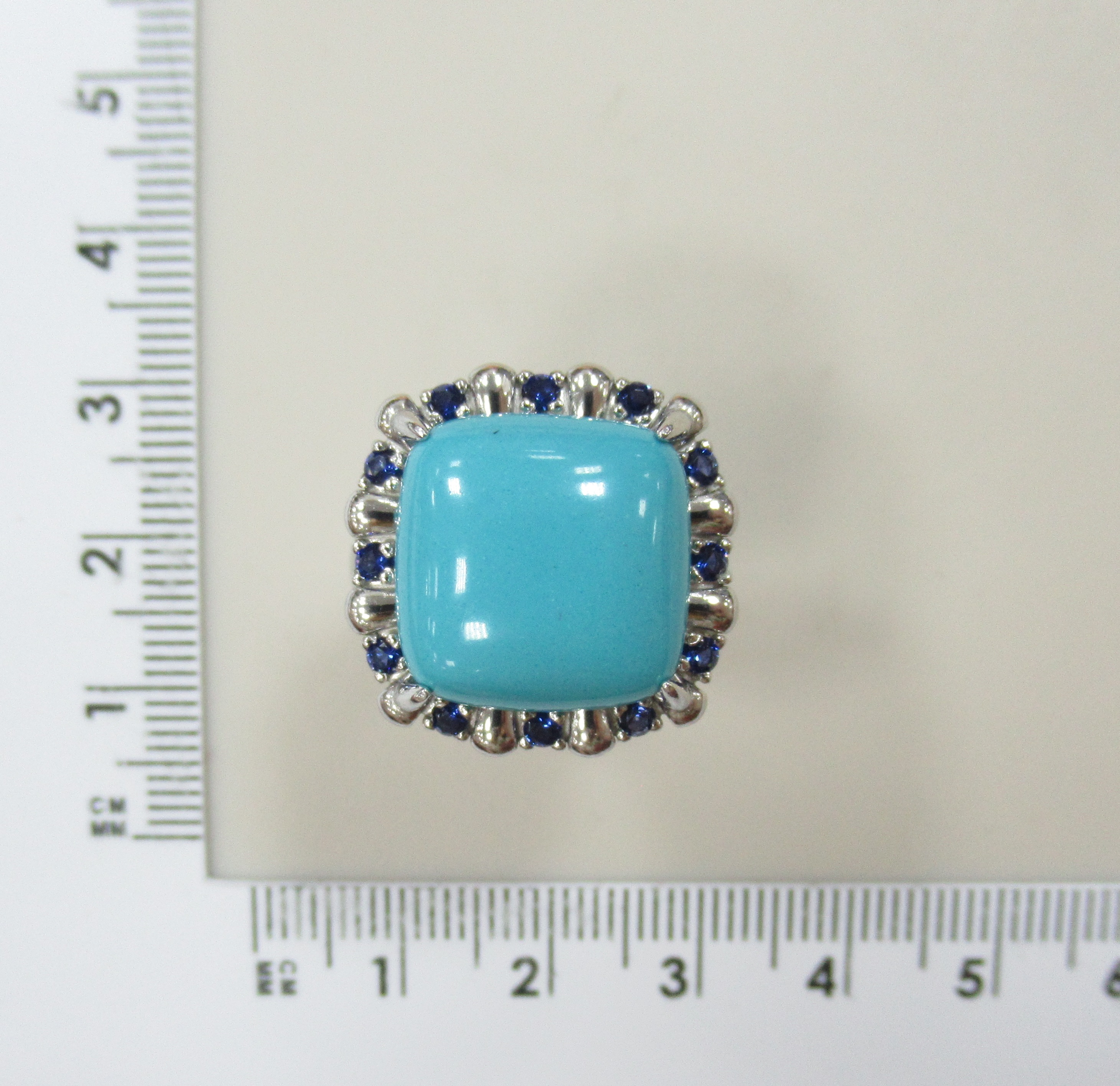 Серебряное кольцо с бирюзой